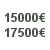 Prix entre 15000-17500€