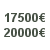 Prix entre 17500-20000€